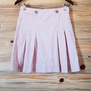 J. Crew Pink  Pleated Skirt,  0